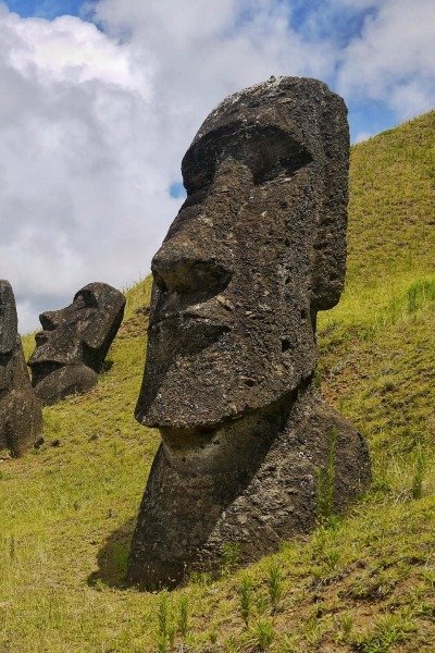 Lone Moai Easter Island Chile Llama Travel