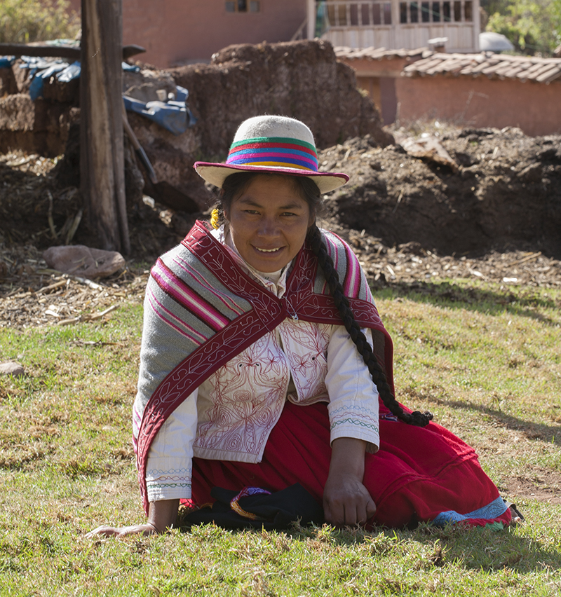 Peruvian lady Sacred Valley Peru