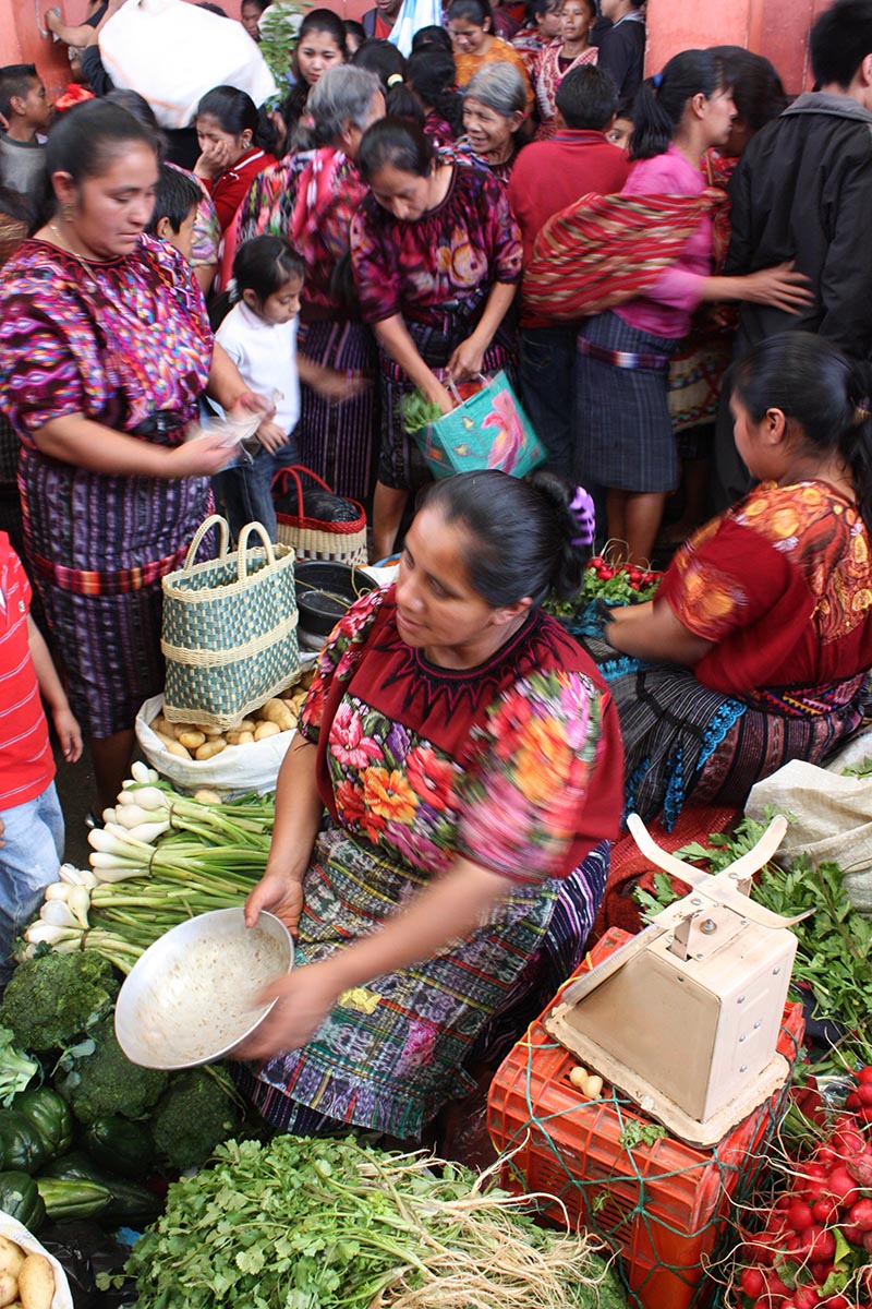 Traditional market Guatemala Llama Travel