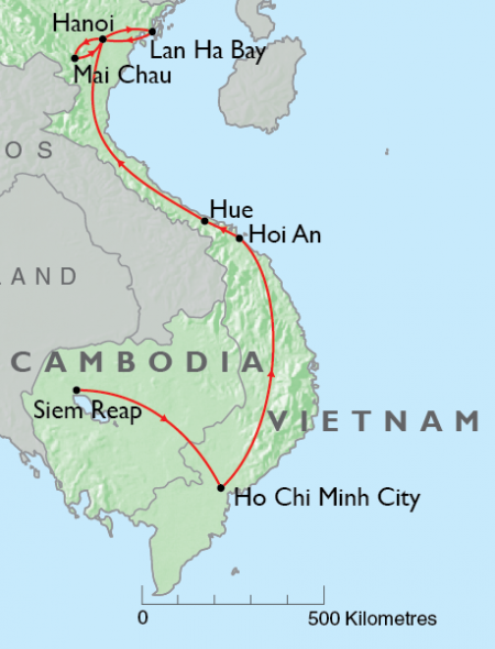 Vietnam, Rural Vietnam, Angkor Wat, Map