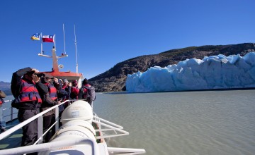 Boat to Grey Glacier, Chile