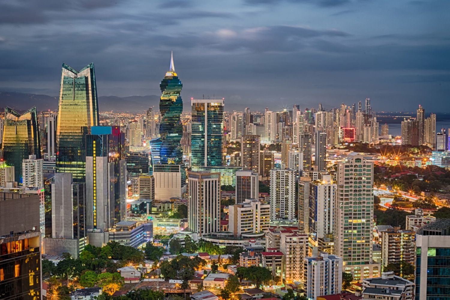 The Panama City skyline.
