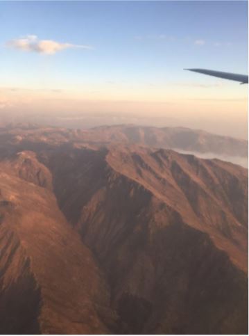 Andes from plane