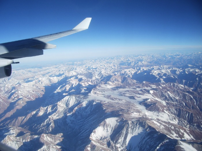 Flight over Andes