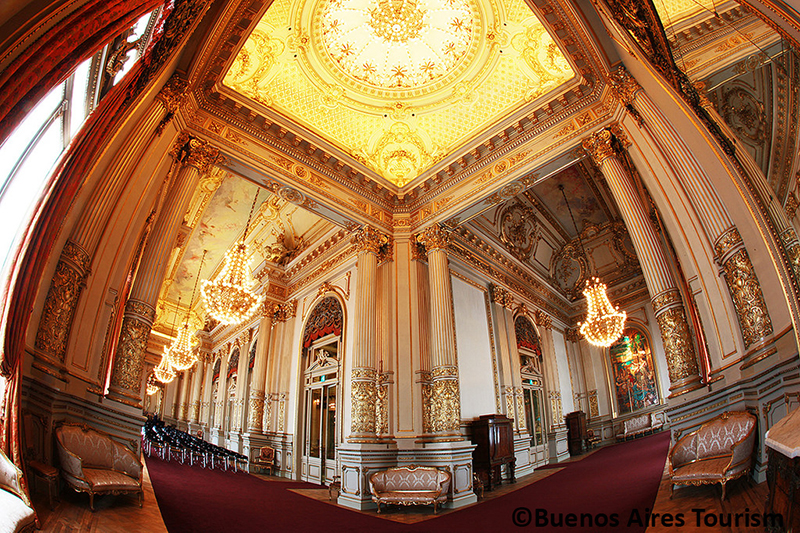 Gold salon Teatro Colon Buenos Aires Argentina Llama Travel