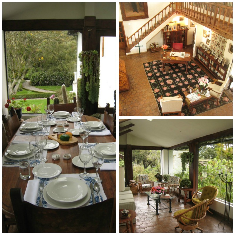 Hacienda Zuleta interiors Llama Travel Collage