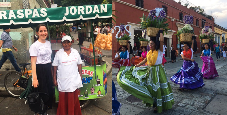 Jordan food stall Oaxaca Mexico