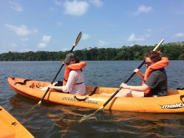 Kayaking in Tortuguero NP Costa Rica