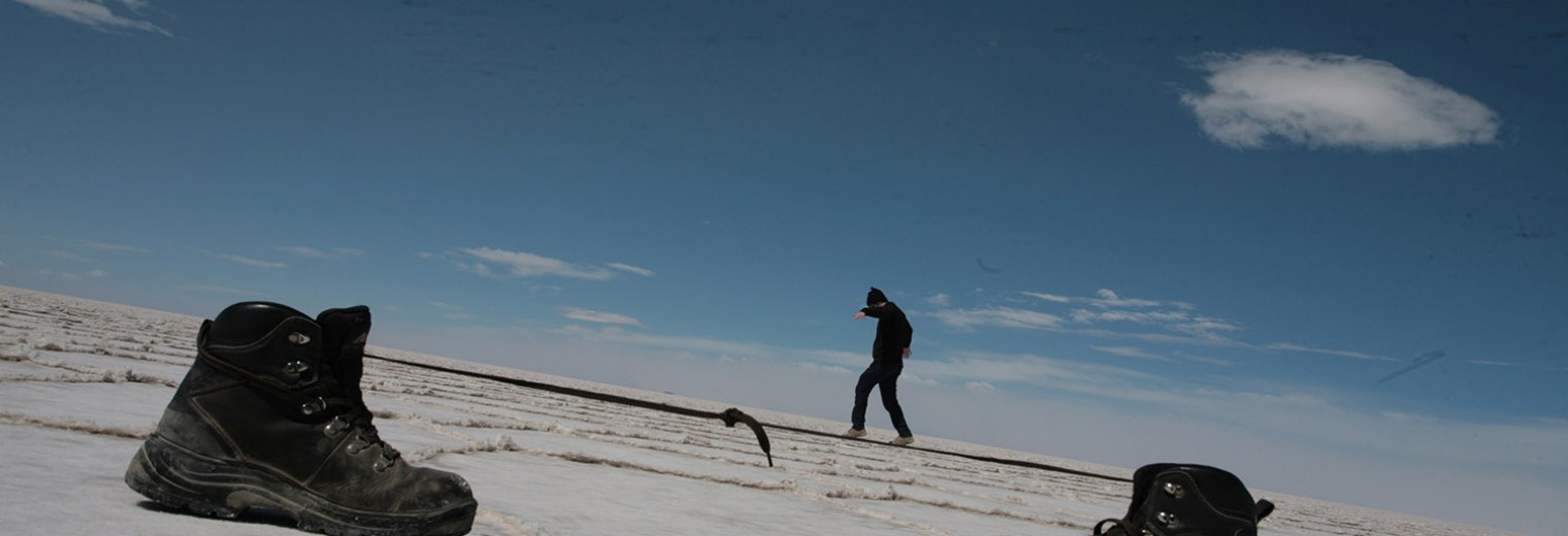 Uyuni Salt Flat optical illusions, Bolivia
