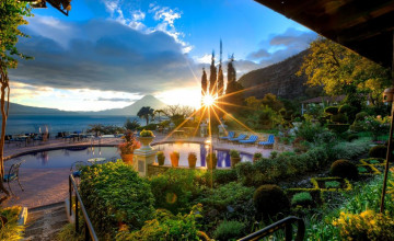 Restaurant, Hotel Atitlan, Guatemala