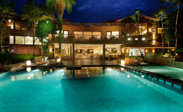 Pool at night, Loi Suites, Puerto Iguazú, Argentina