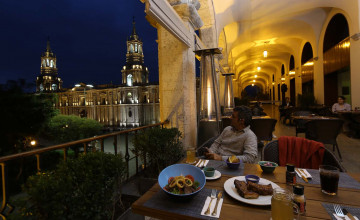 Restaurant Terrace, Casa Andina Select Arequipa, Peru