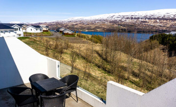 Terrace, Saeluhus Hotel, Akureyri, Iceland