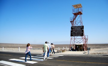 Viewing tower, Nazca, Peru