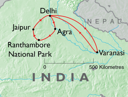 India sacred ganges map