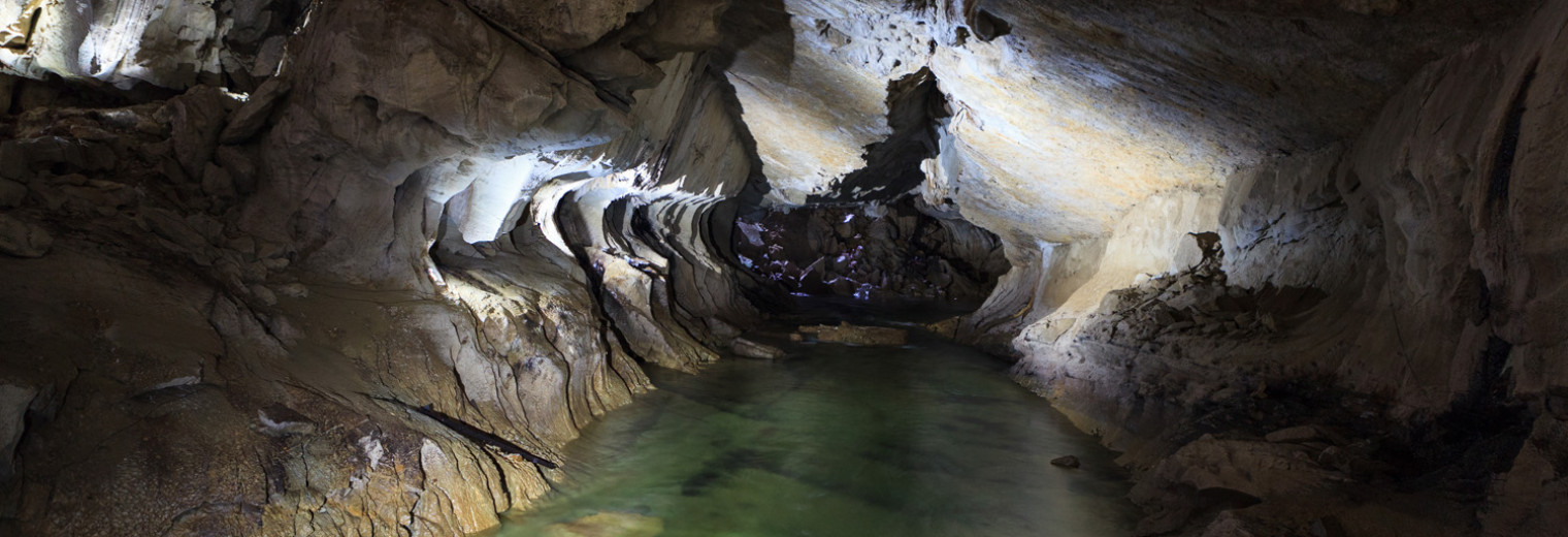 Underground river, Clearwater Cave , Mulu National Park