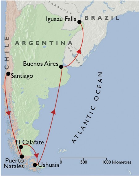 Best of Argentina & Chile + Tierra del Fuego + Iguazu Falls