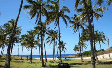 Playa Anakena, Easter Island, Chile