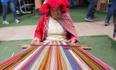 Lady at Chinchero textile centre, Sacred Valley