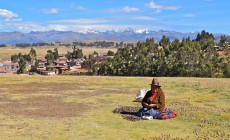 Sorting potatoes at Chinchero, Sacred Valley, Peru