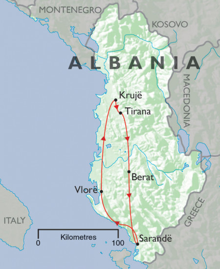 Albania Through the Ages Map