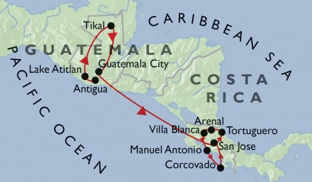 Guatemala + Costa Rica + Manuel Antonio + Corcovado