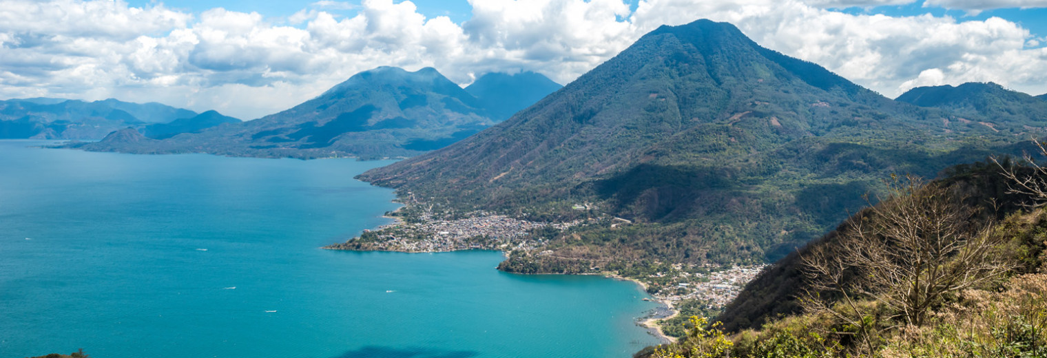 Aerial of Lake Atitlan