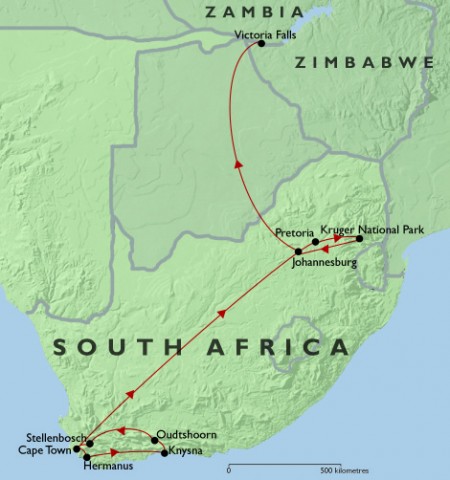 Cape Town & The Garden Route + Rovos Rail + Kruger Safari + Victoria Falls