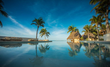 Infinity Pool, Mahekal Beach Resort, Playa del Carmen, Mexico