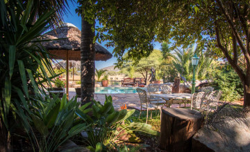 Pool Area, Gabus Game Ranch, Etosha East