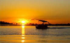 River sunset, Chobe National Park, Botswana