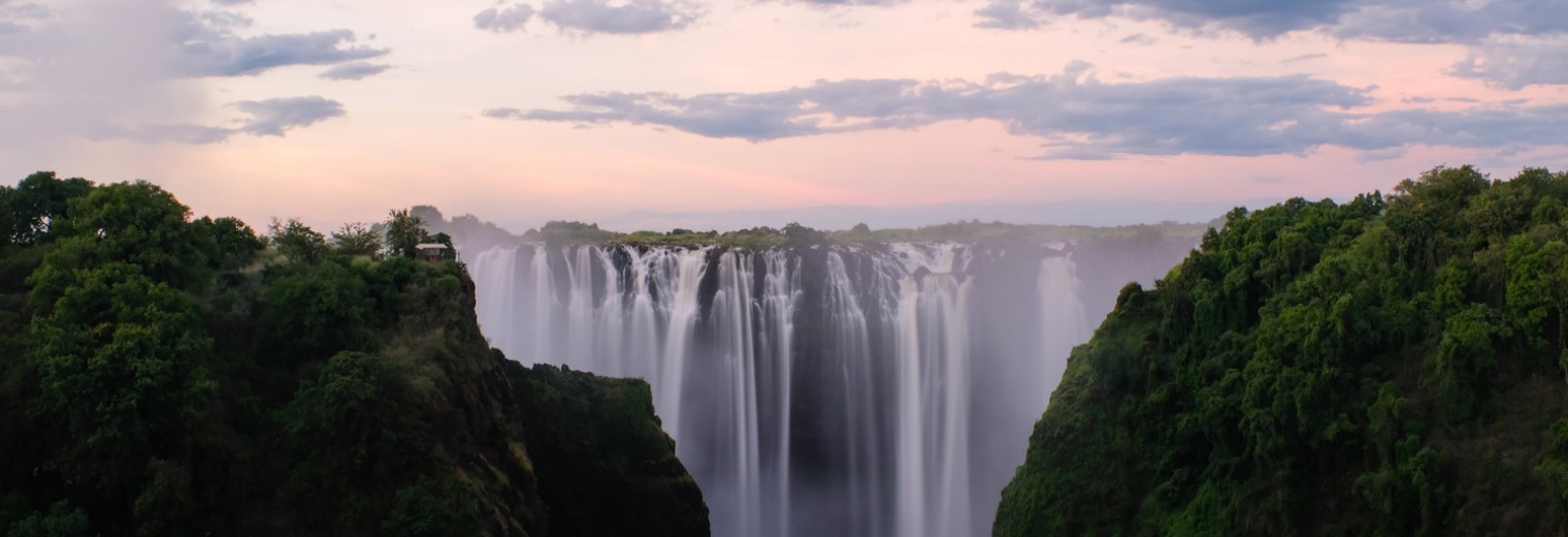 Sunset at Victoria Falls, Zimbabwe