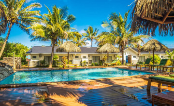 Pool Area, Hotel Taha Tai, Easter Island, Chile