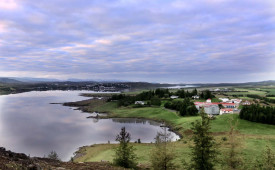 Lake Hotel Exterior, Egilsstadir, Iceland