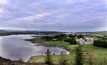 Lake Hotel Exterior, Egilsstadir, Iceland