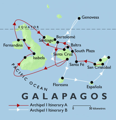 Archipel Itinerary Map