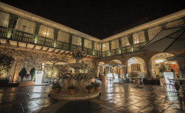 Courtyard, Hotel Aranwa, Cusco, Peru
