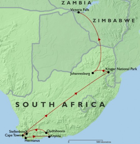 Cape Town & The Garden Route + Kruger Safari + Victoria Falls