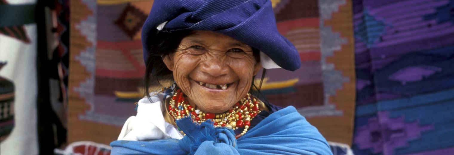 Indigenous lady, Otavalo, Ecuador
