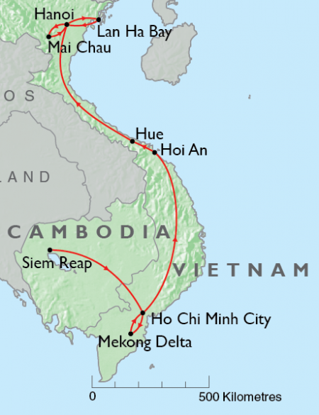 Vietnam, Mekong Delta, Angkor Wat, Rural Vietnam, Map