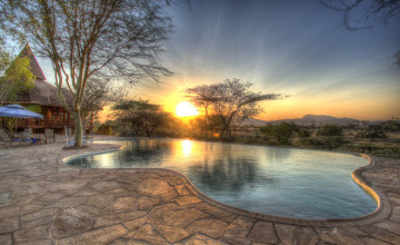 Swimming pool, Samburu Simba Lodge, Kenya 