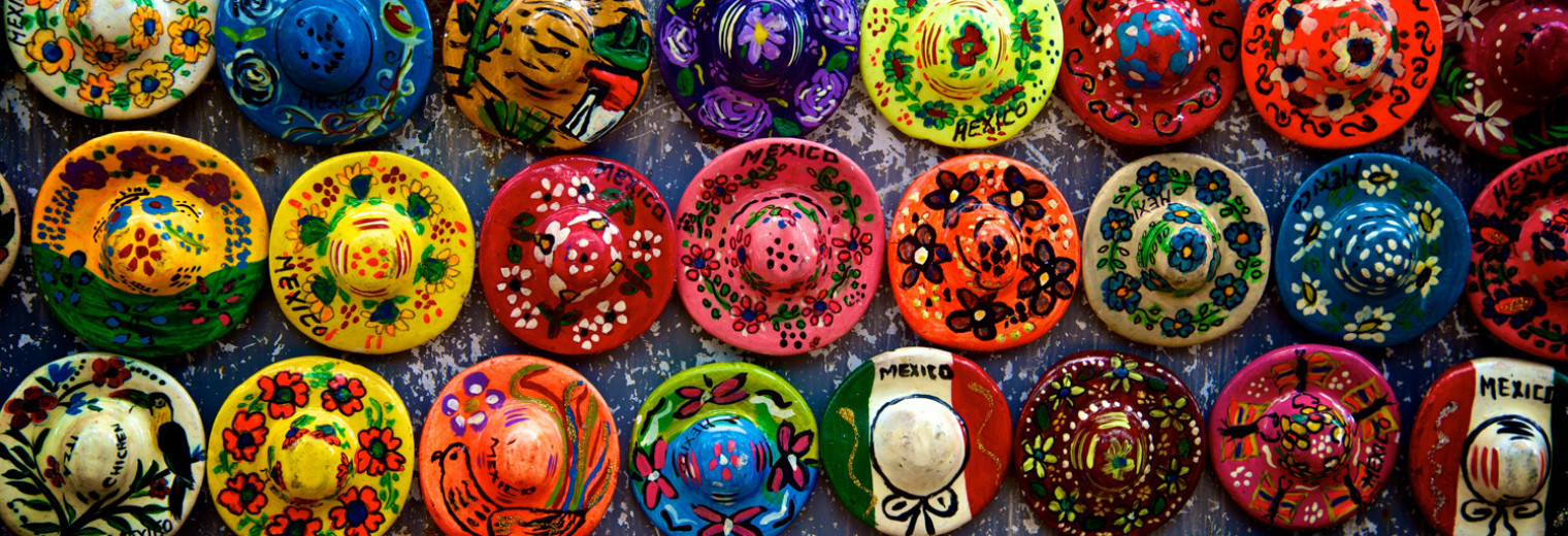 Decorated hats, Mexico