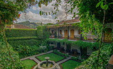 Courtyard, Hotel Posada Don Rodrigo, Antigua, Guatemala