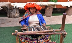 Traditional weaving techniques, Sacred Valley, Peru