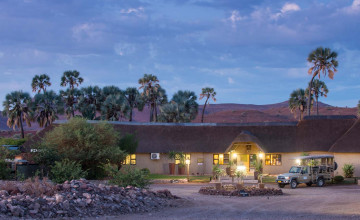 Entrance, Palmwag Lodge, Damaraland, Namibia