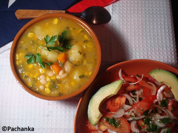 Porotos Granados, a Chilean bean stew