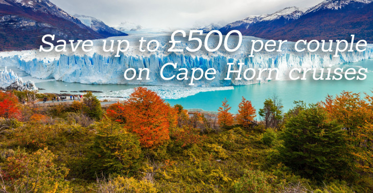 Save up to &pound;500 per couple on Cape Horn cruises