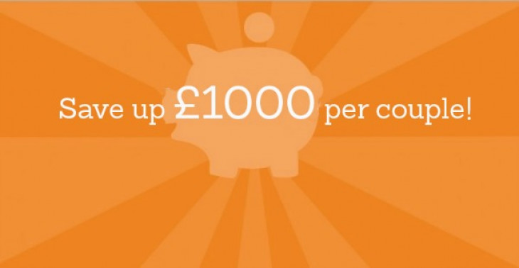 Save up to £1000 per couple