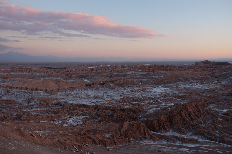 Sunset at Valle de la Luna Atacama Chile