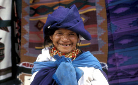 Indigenous lady, Otavalo, Ecuador
